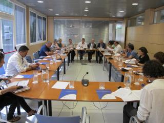 Reunión del consejo ejecutivo de la Felib, compuesta por alcaldes, para la firma del Protocolo